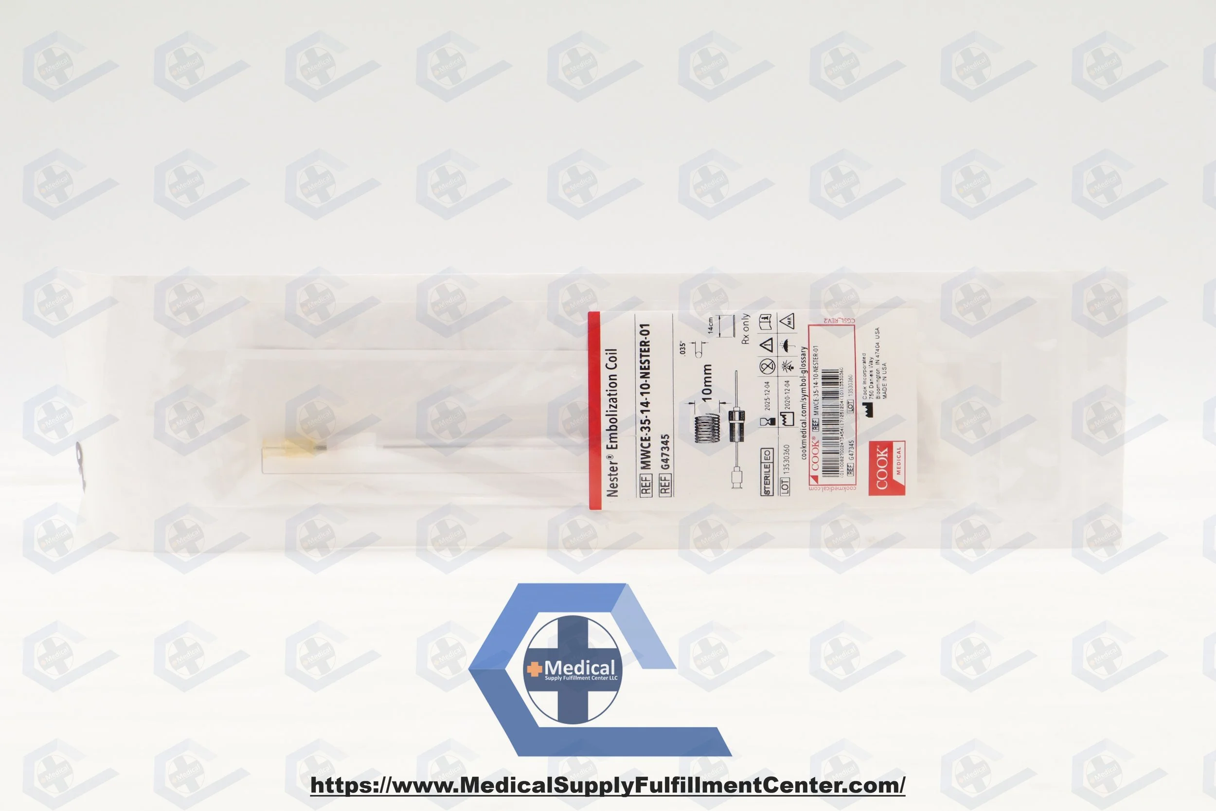 COOK | G47345 | SHORT DATE | EACHES | MWCE-35-14-10-NESTER-01 Nester Embolization Coil