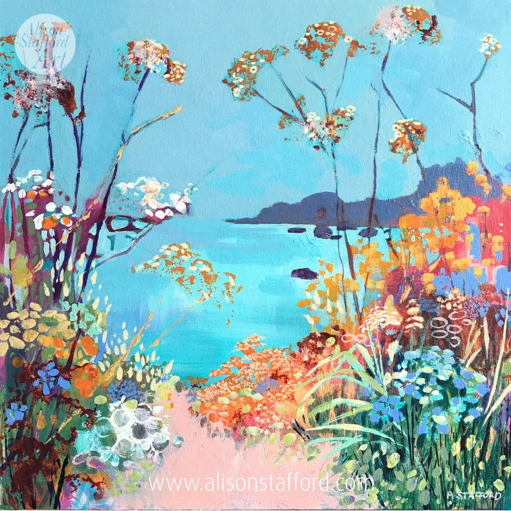 Contemporary Spring Landscape In Acrylics