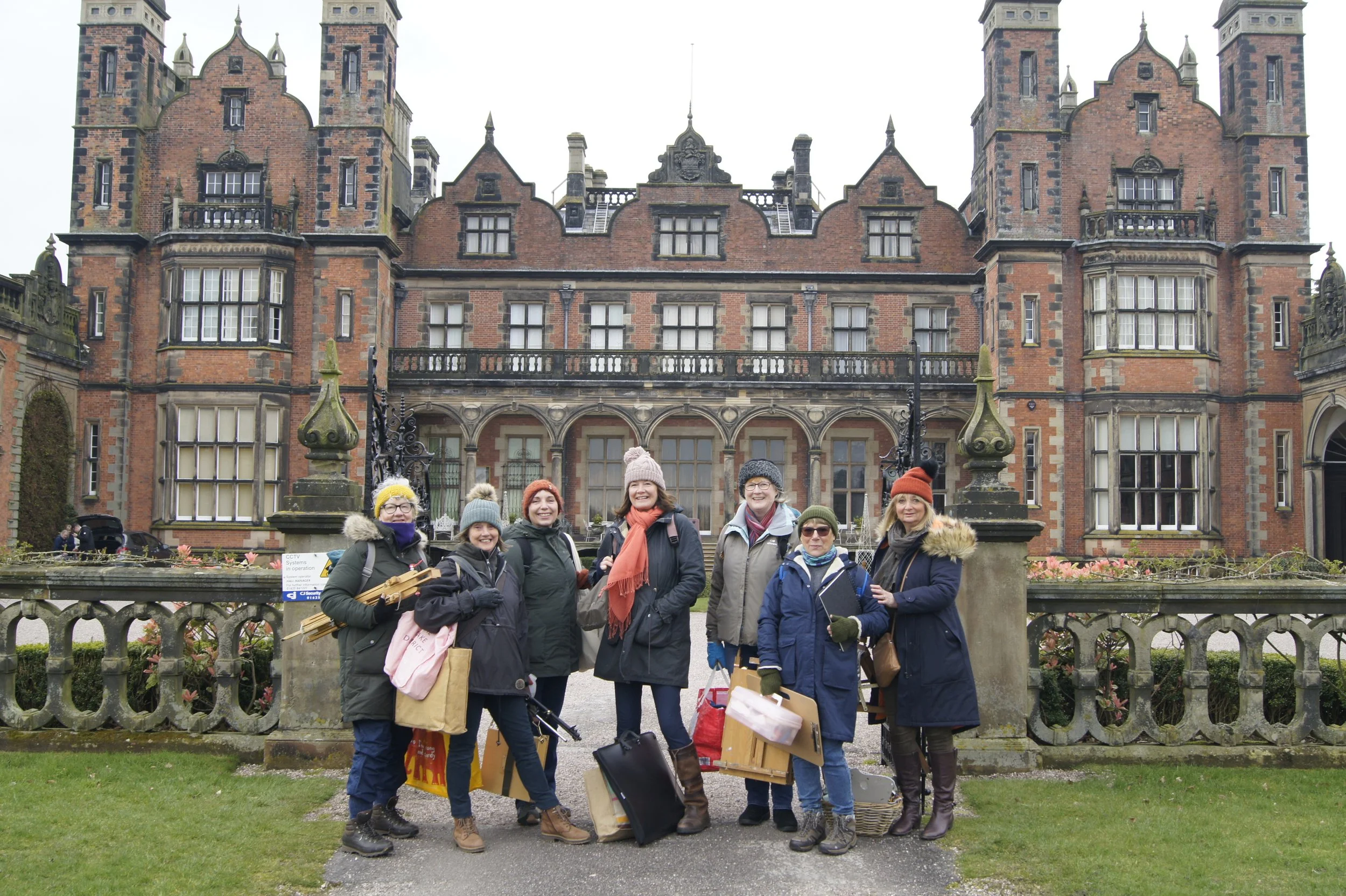 Northern Girls Paint Out at Arley Hall