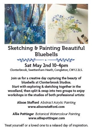 Beautiful Bluebells Taster Day in Watercolours and Acrylics