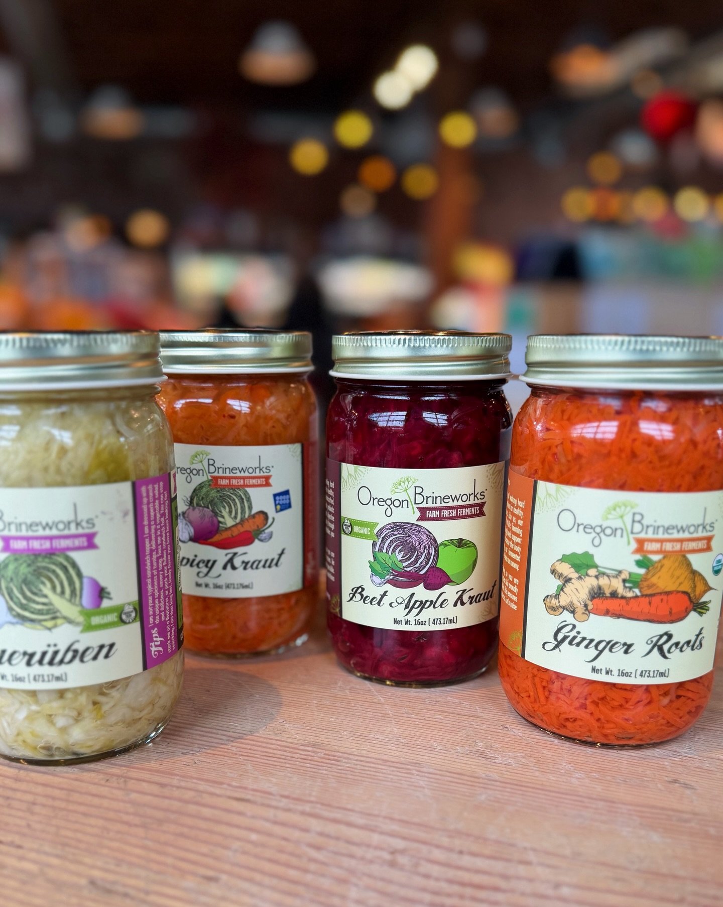 Decadent holiday eating have you feeling a little sluggish?

We can&rsquo;t say enough good stuff about @oregonbrineworks fermented vegetables to help support digestion and wellness!

Classic kraut, of course, plus some more unexpected ferments like 