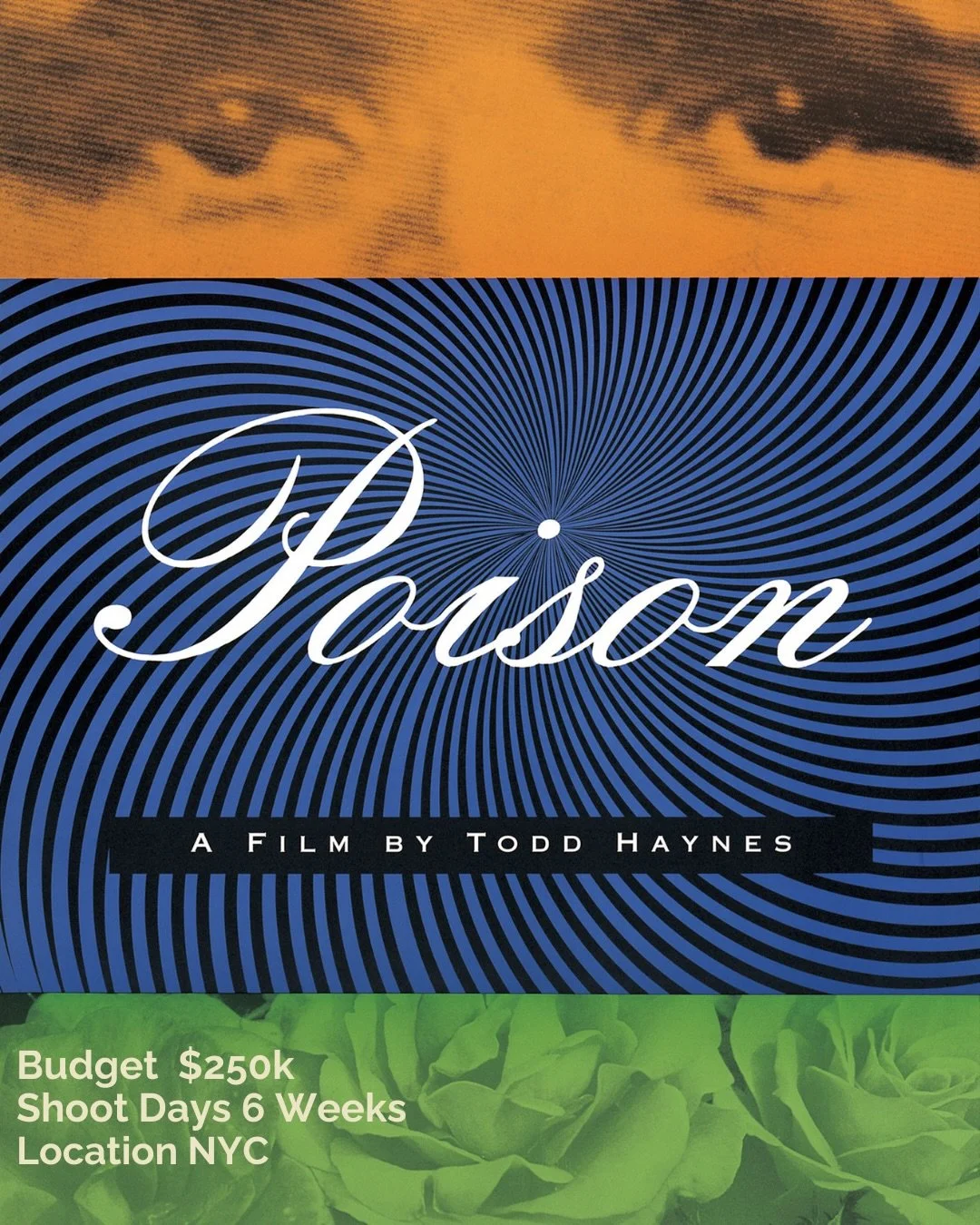 Budget $250k
Shoot Days 6 Weeks (originally scheduled for 15 days)
Location NYC
Year 1990

👇for how it started
-> swipe for the facts

&ldquo;Poison&rdquo; is Todd Haynes&rsquo; second feature and Christine Vachon&rsquo;s first feature film.

He 