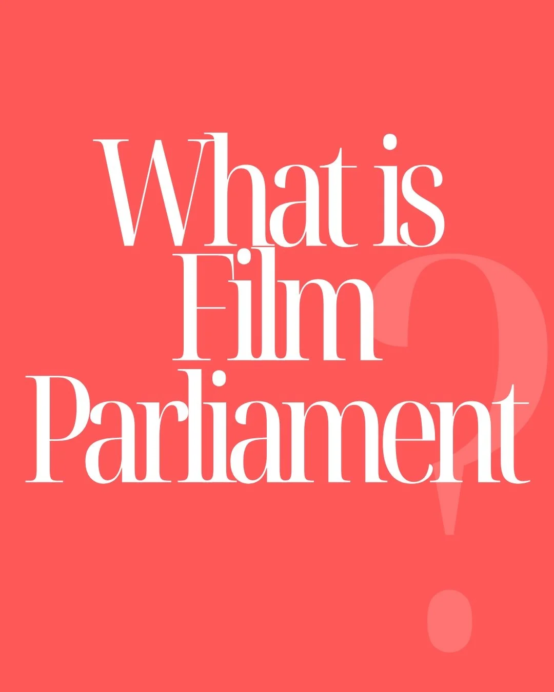 What is Film Parliament? 

Glad you asked.

I built the self-paced course first. 

It&rsquo;s everything I wish someone had shown me before I line produced four features, production supervised some more features &amp; tv shows, and everything else I&