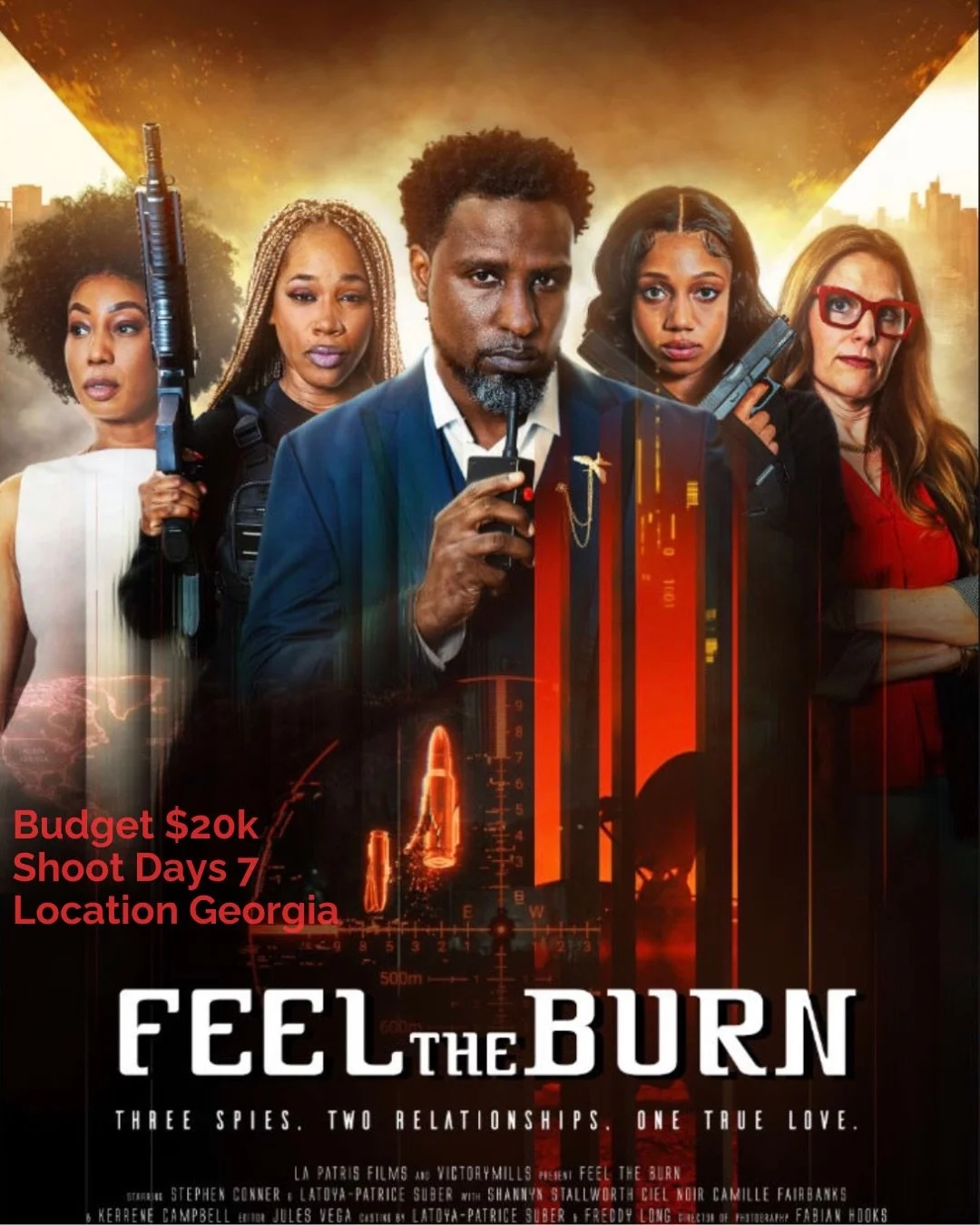Feel the Burn
Budget $20k
Shoot Days 7
Location Georgia (Atlanta &amp; Ellijay)
Year 2025(Nov) &amp; 2026 (Jan/Feb)

👇for how it started
-> swipe for the facts

Freddy Long (writer/director) got the idea for this film 
&ldquo;during the productio