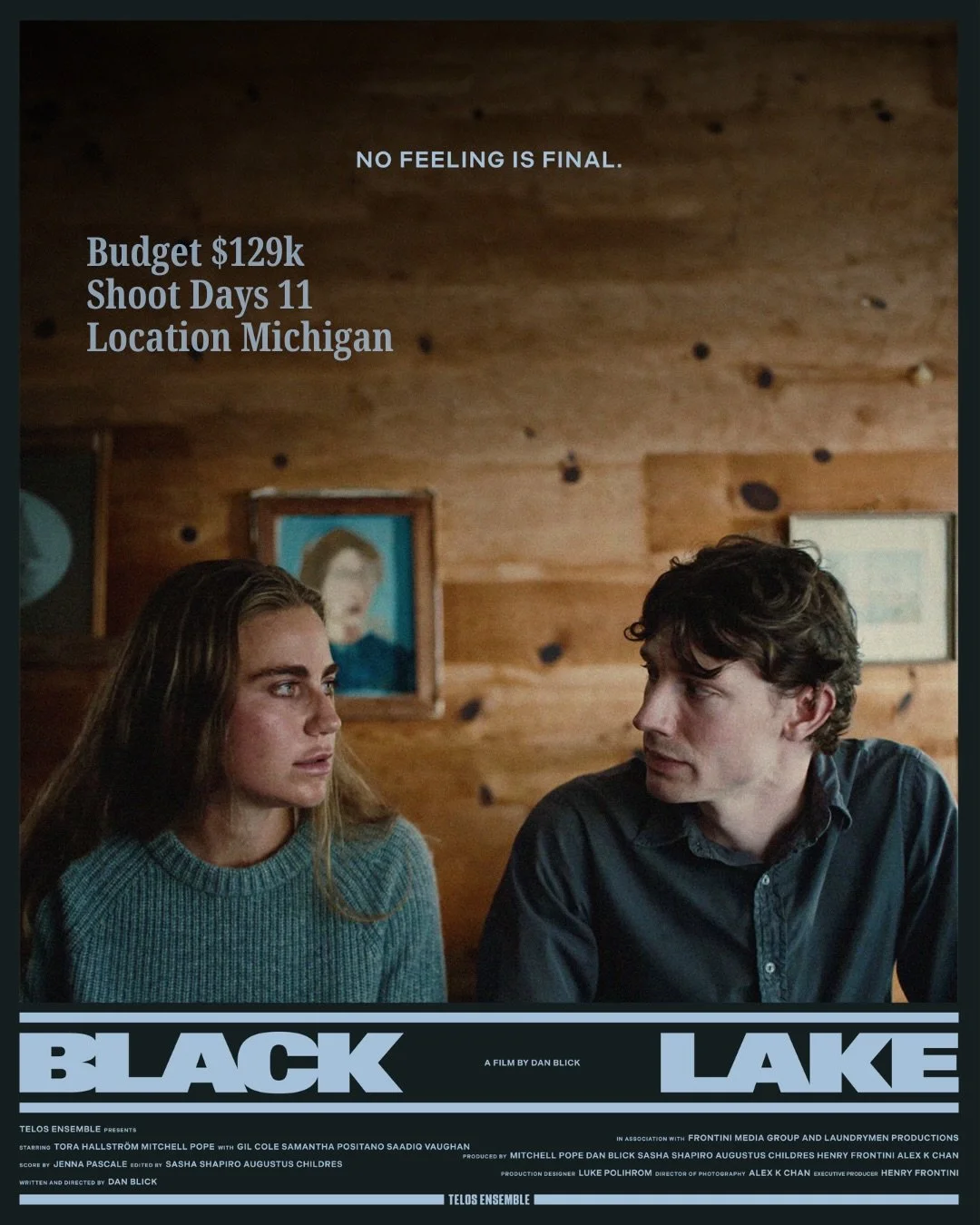 Budget $129k
Shoot Days 11
Location East Tawas, Michigan. 
Year 2025 (August)

👇for how it started
-> swipe for the facts

The idea for &ldquo;Black Lake,&rdquo; originally written as a play called &ldquo;Lake George,&rdquo; came to writer/direct