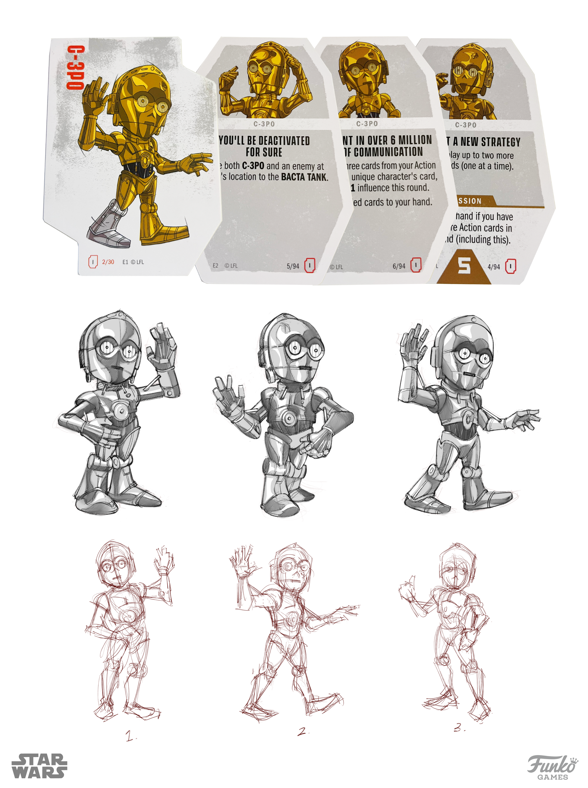 C3PO - Character Card Art Design