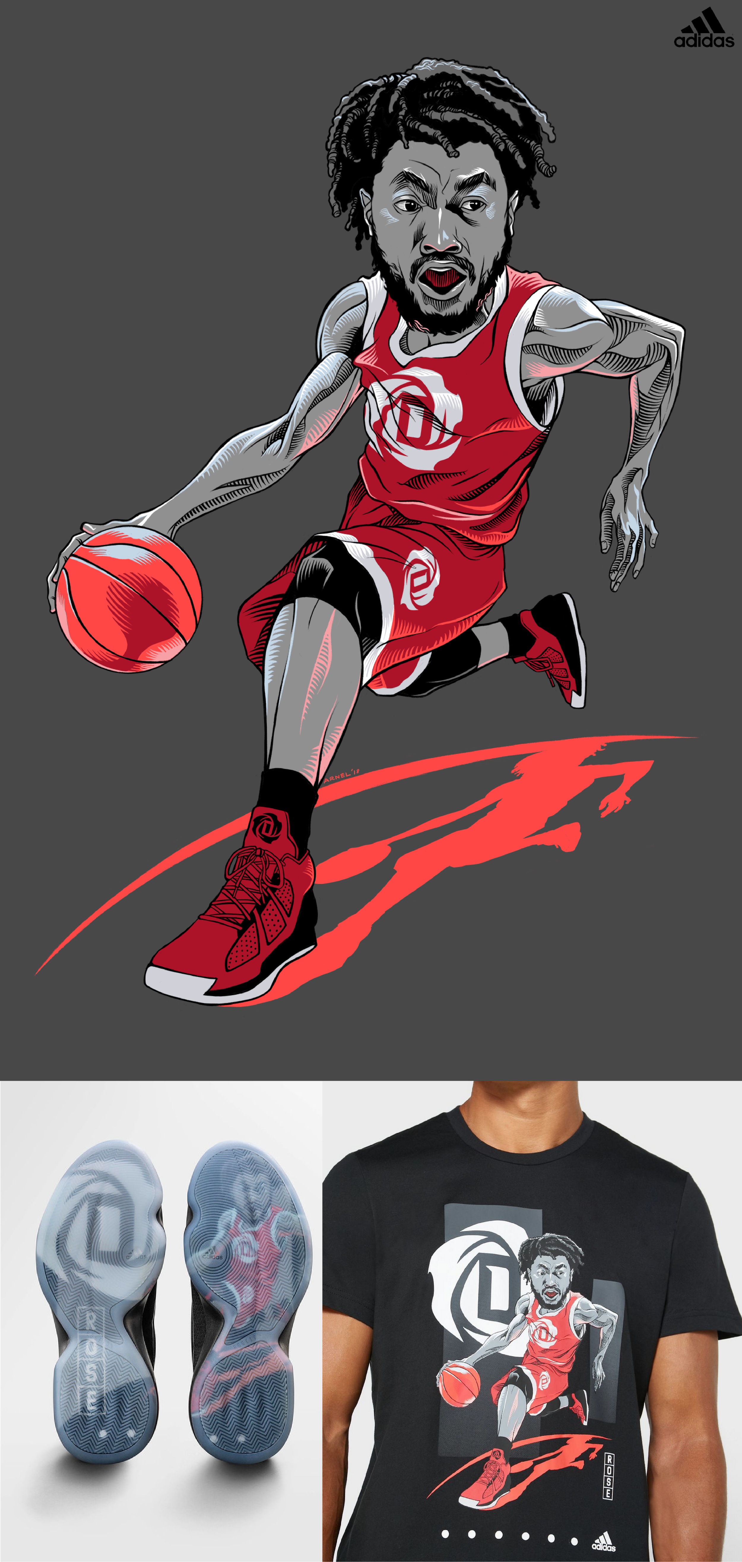 Rose - Adidas Geek-up Campaign