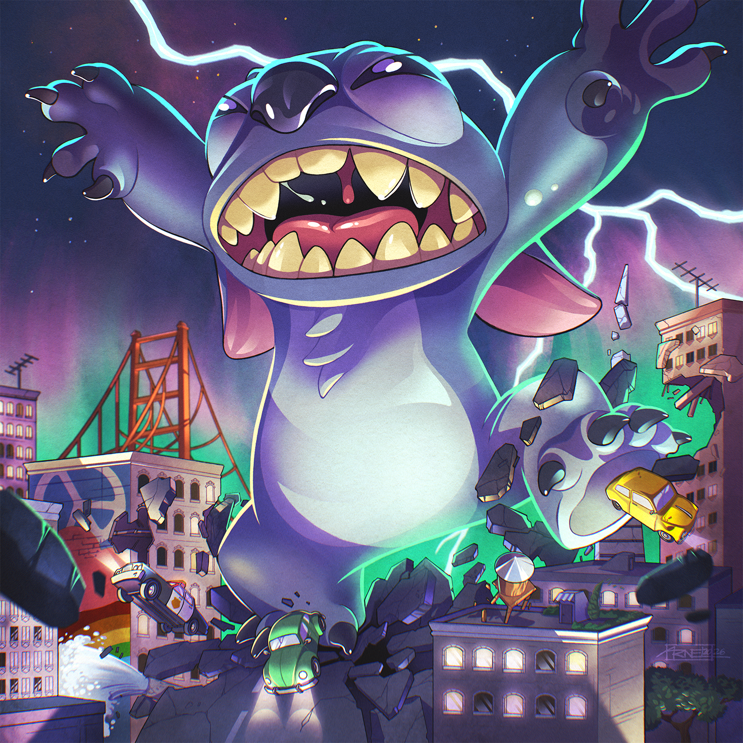 Kaiju Stitch Illustration