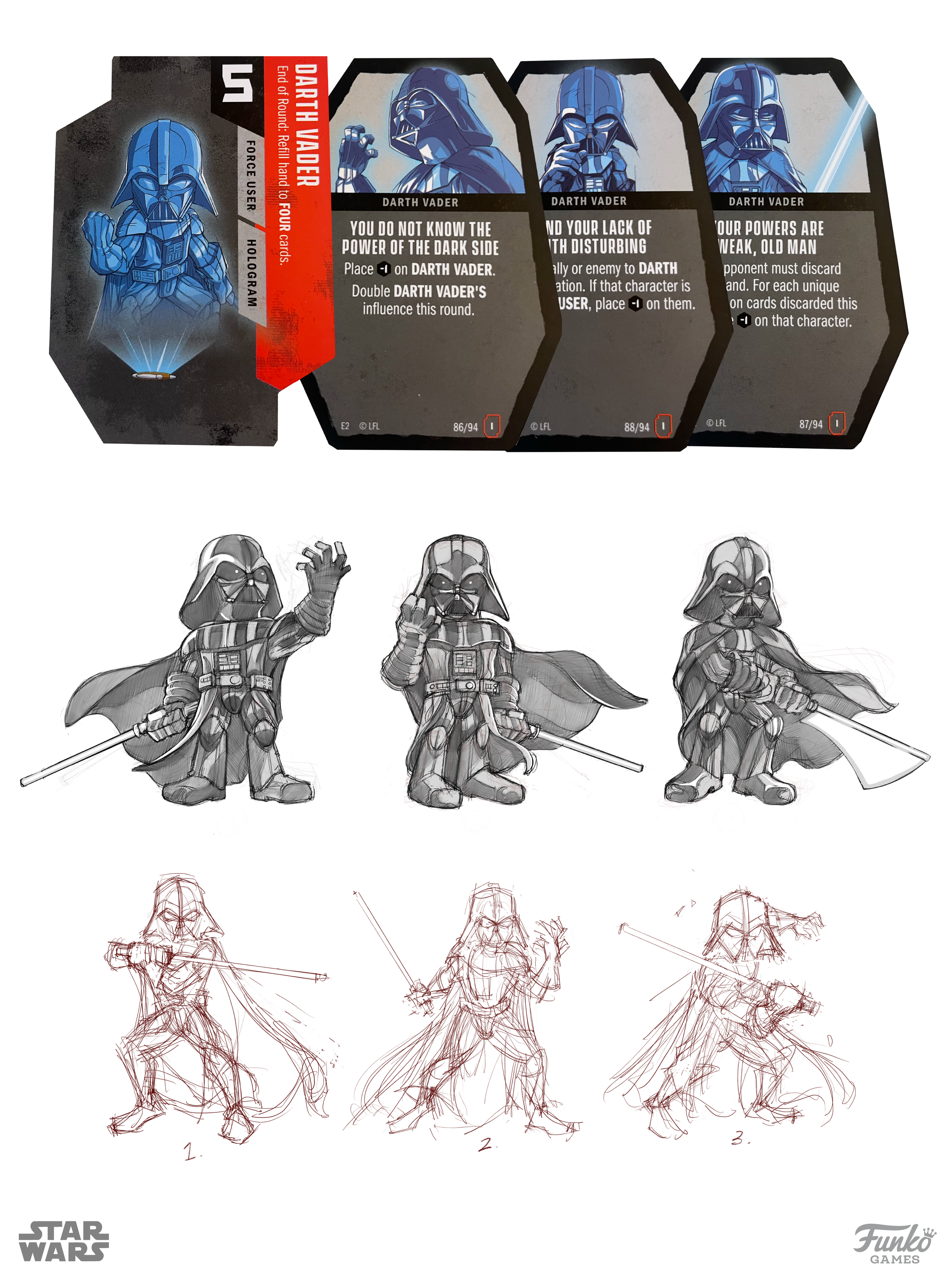 Darth Vader - Character Card Art Design