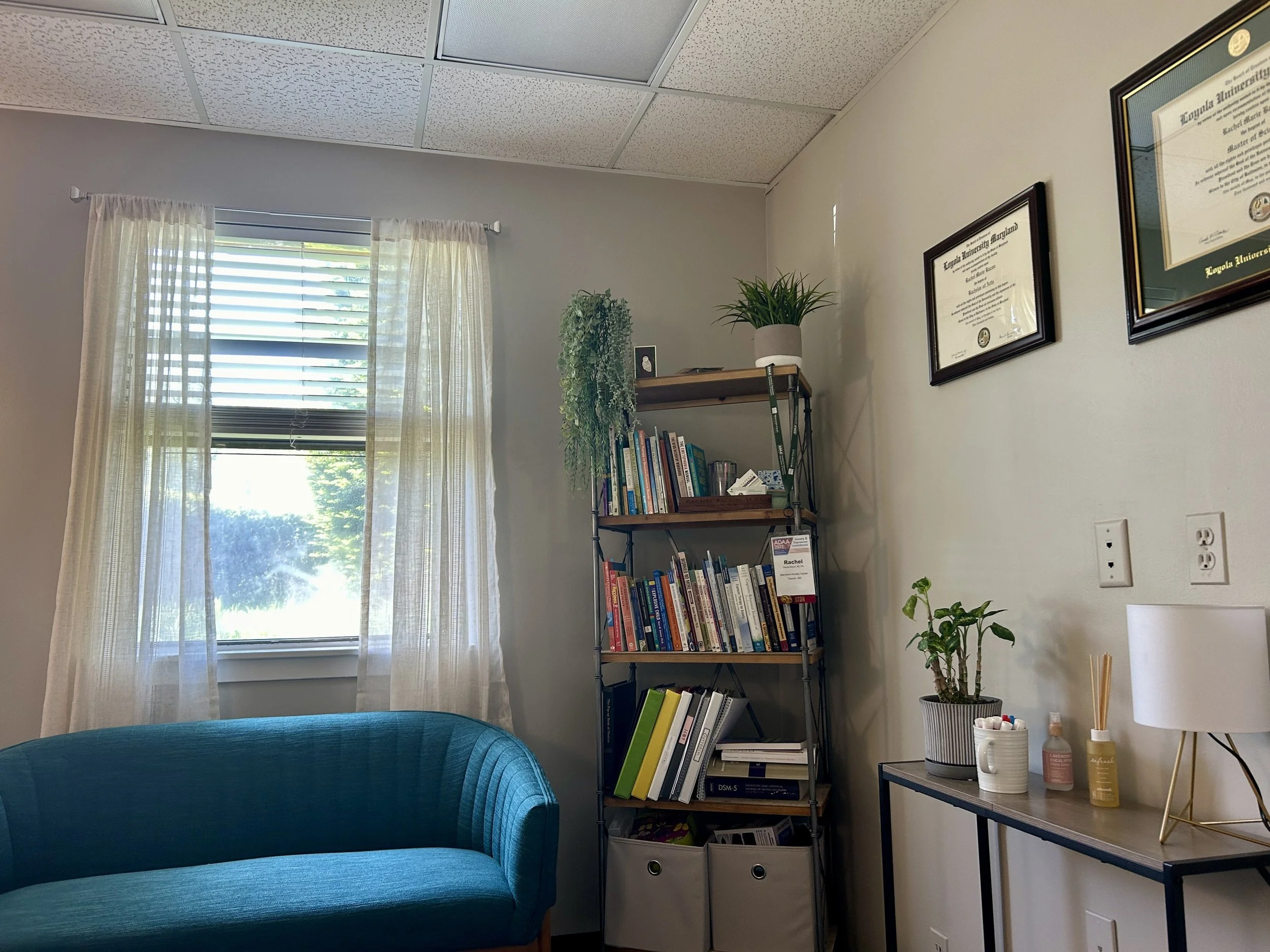 In person office space in Maryland for OCD and anxiety