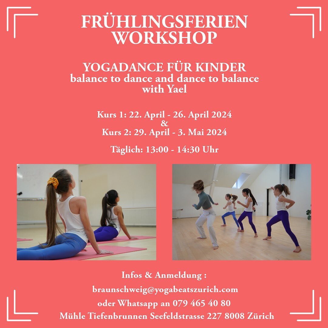 YOGABEATSZURICH
Yogadance f&uuml;r Kids 🧘&zwj;♀️💃🏻
Infos&amp;Anmeldung an braunschweig@yogabeatszurich.com

#yogabeatszurich #yogadance #yoga #dance #kids #workshop #zurich #seefeld #muehletiefenbrunnen #balancetodanceanddancetobalance