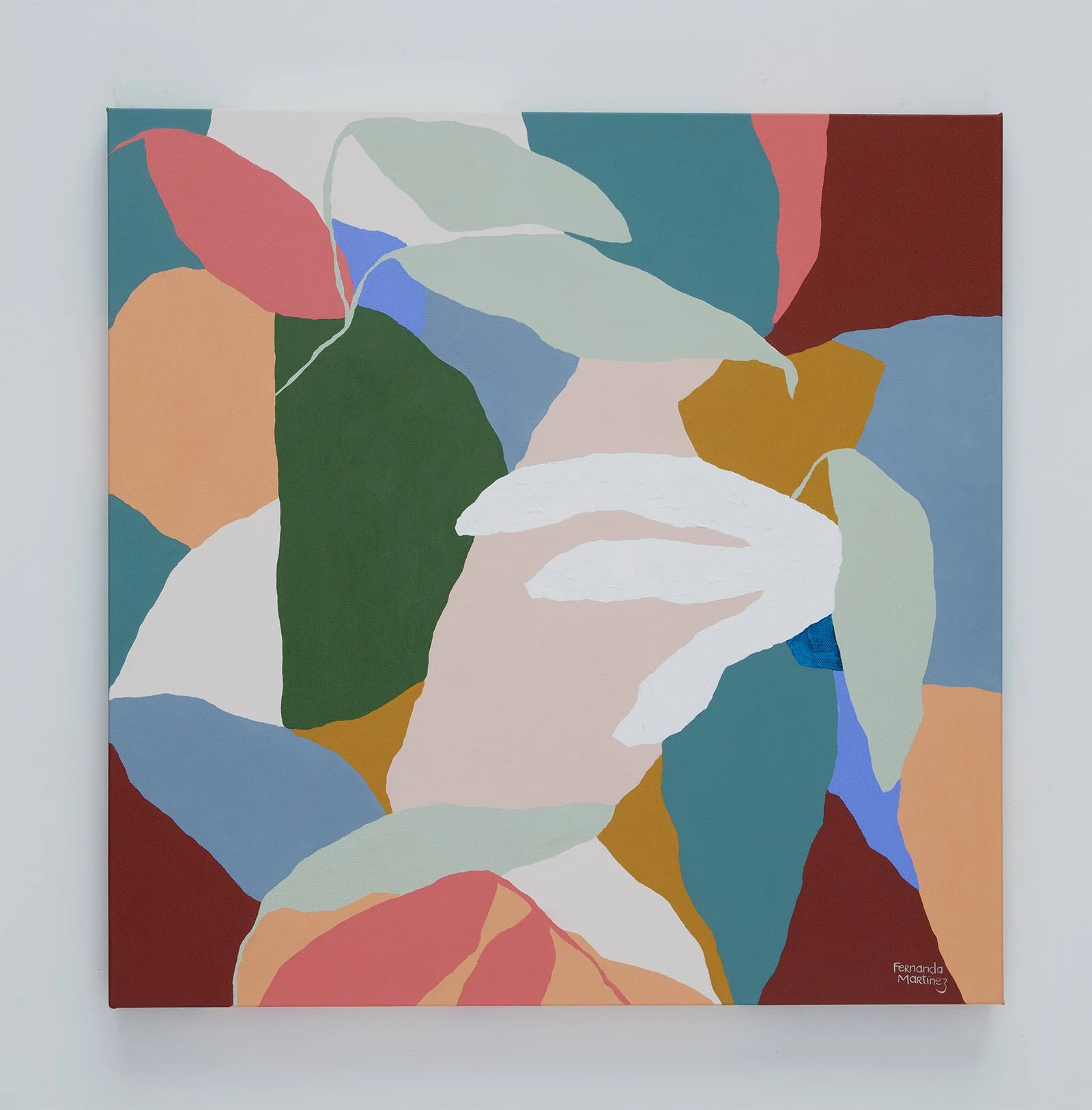 Botanical Series 1.
24 x 24 inches.
Acrylic on canvas.