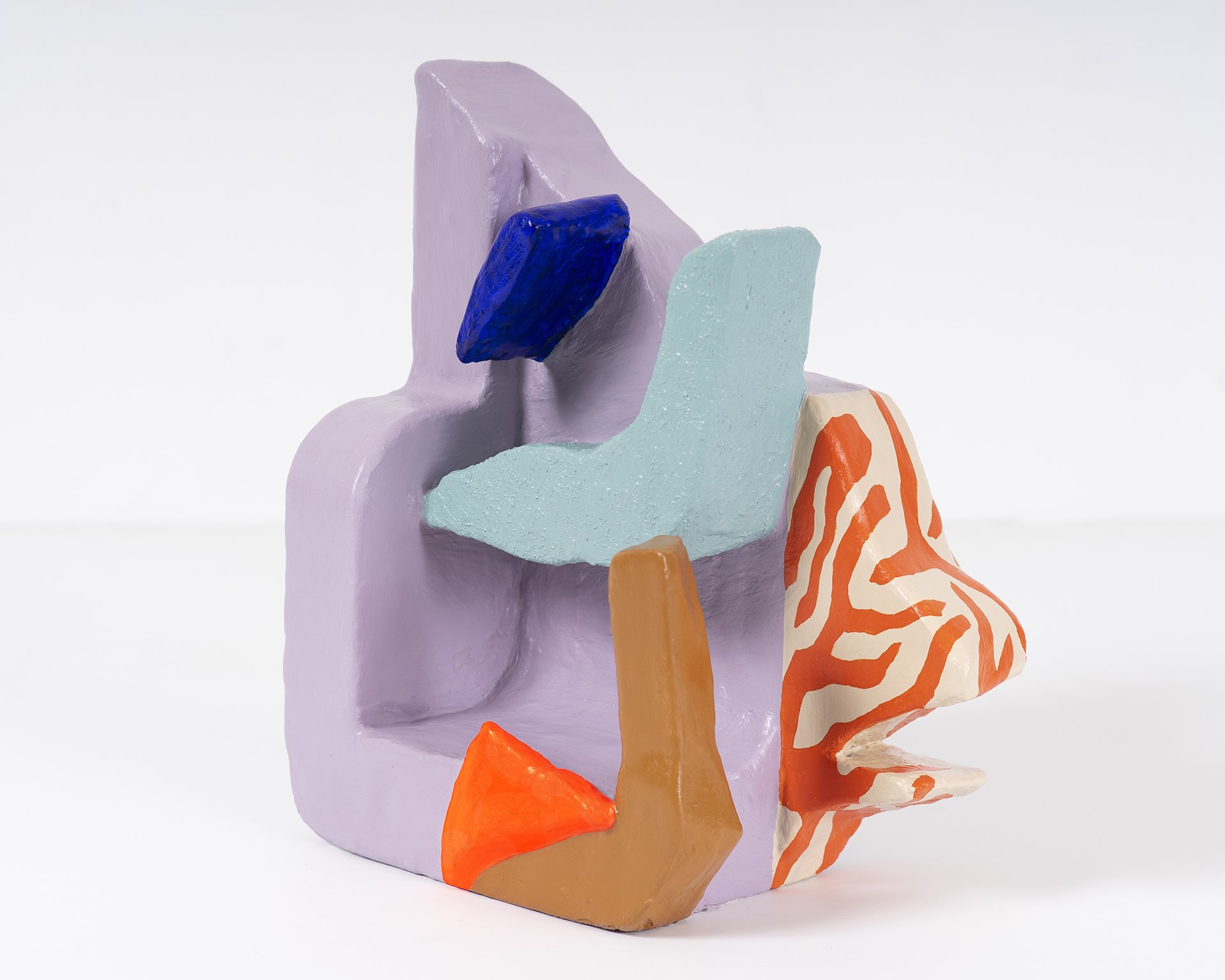 The shape of home. 10 x 13 x 6 inches. Mixed media