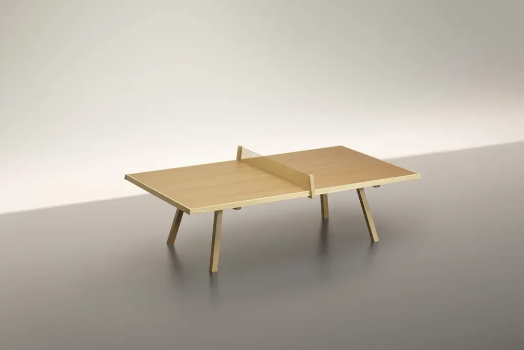 Herzog &amp; de Meuron’s latest furniture collection includes cork upholstery and a ping pong table