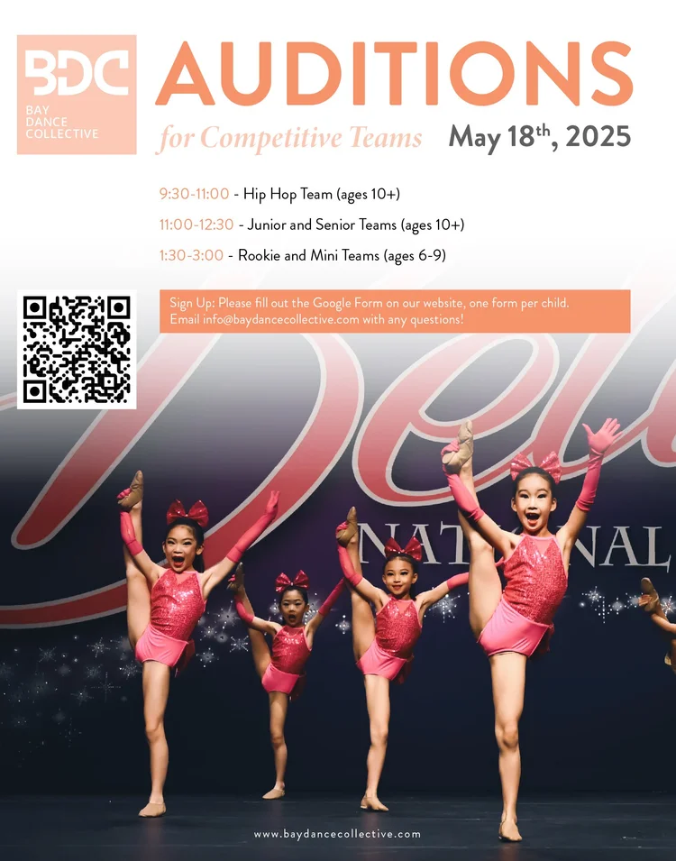 Open Auditions for the 2025-2026 Season — Bay Dance Collective
