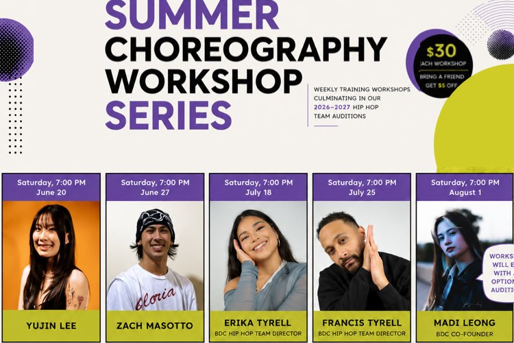 Join Us for Summer Choreography Workshop Series 2026-2027