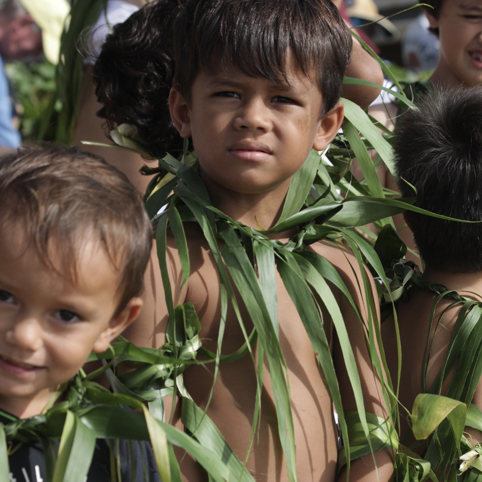 Cérémonie d'accueil de la pirogue Hokulea