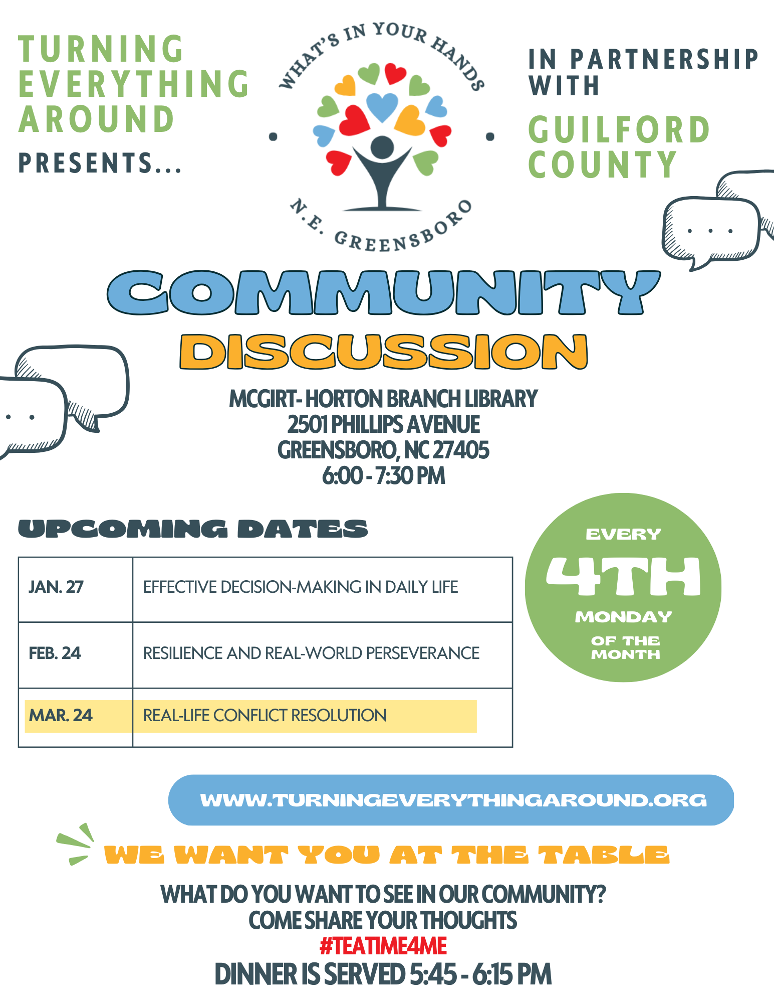 What's In Your Hands Community Discussion 