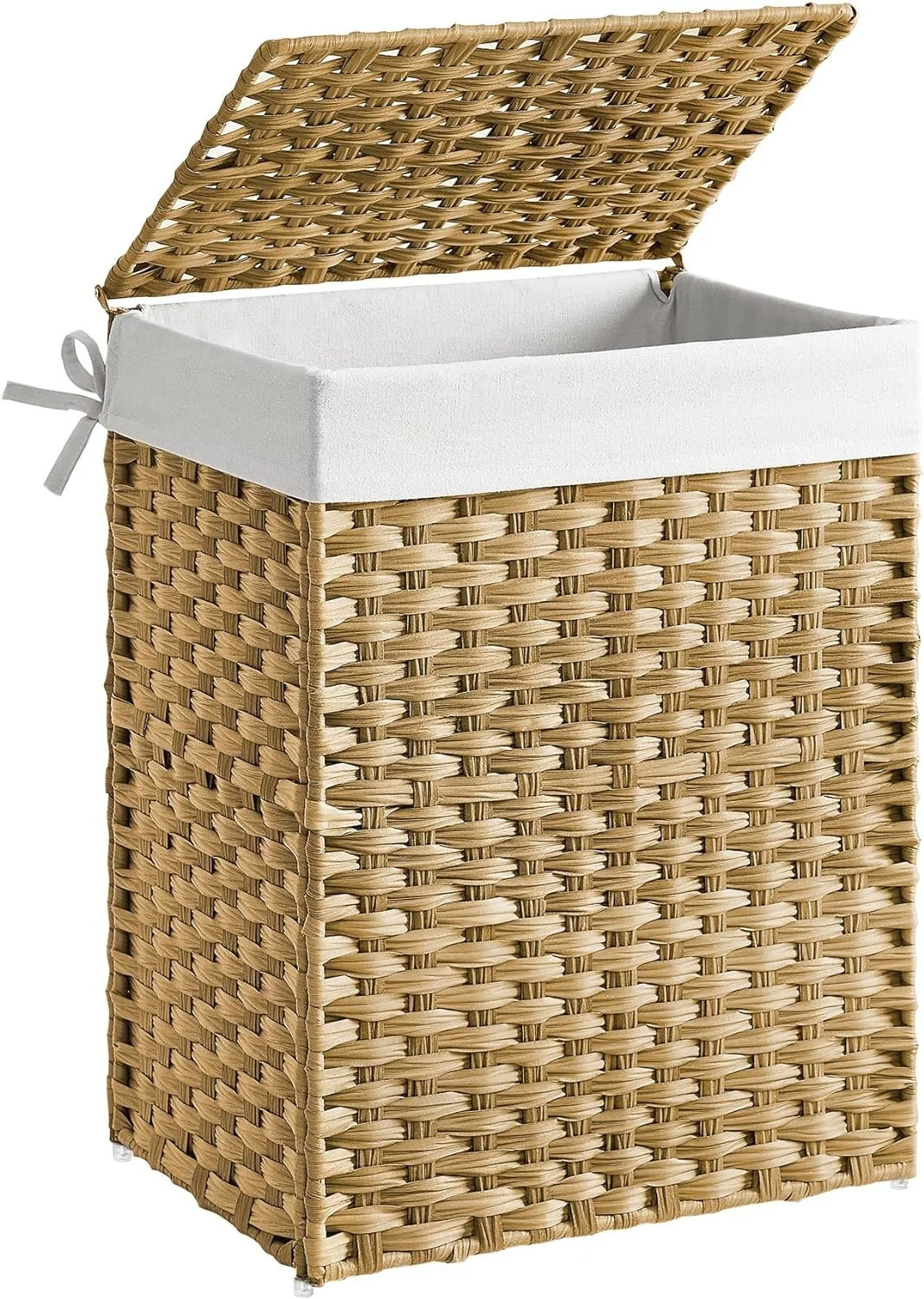 Rattan Clothes Laundry Basket with Lid and Handles