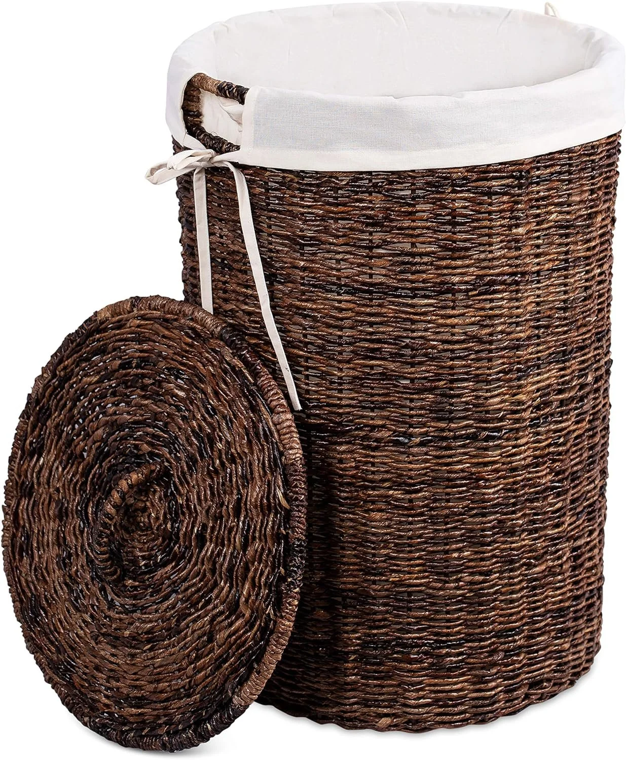 Round Clothes Bin with Lid