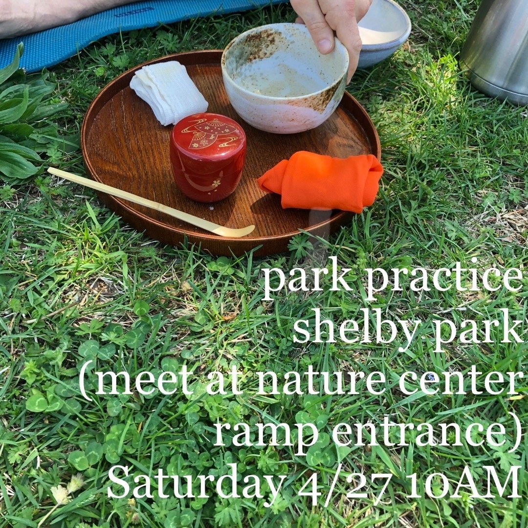 Sunny-ish and 72 degrees 😎 come sit, chant, have some tea with us. Park by the railroad bridge and meet us at the bottom of the ramp up to the Shelby Bottoms Nature Center. See ya&rsquo;ll Saturday!