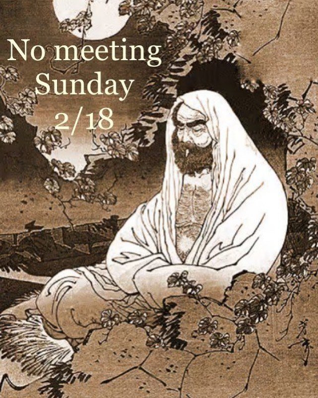 NRZ will not be meeting this Sunday, 2/18, due to your fearless jiki being out of town, specifically learning more about the Way of Tea™️ up in the great northern homelands. Back next week. In the meantime maybe go stare at a wall like our guy