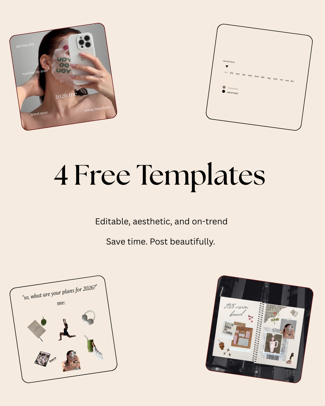 4 Free Instagram Templates