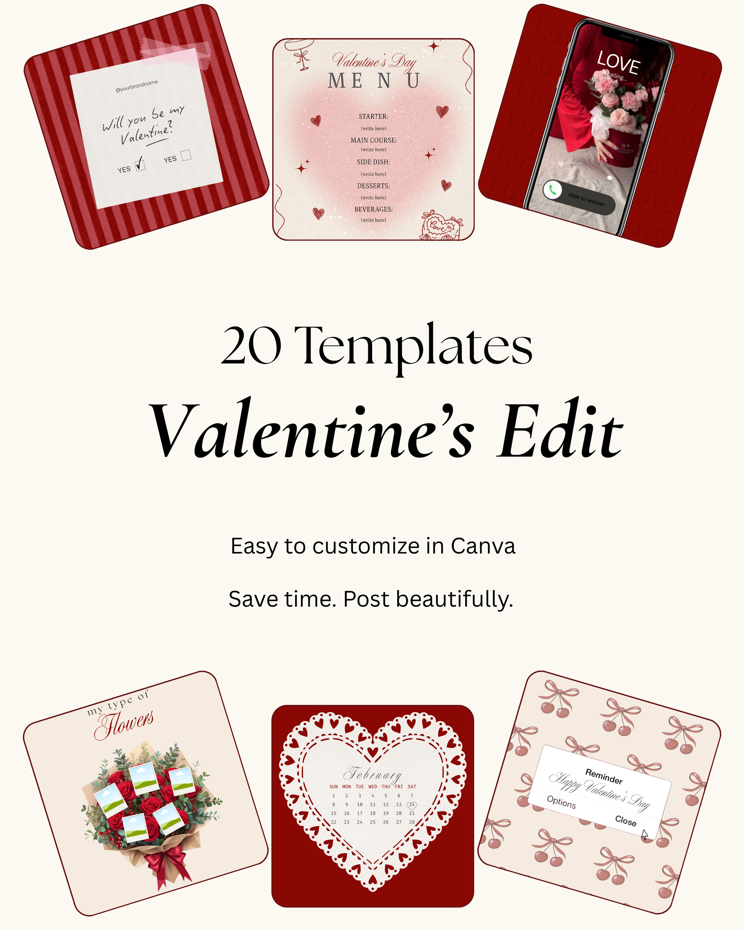 Valentine’s Canva Templates