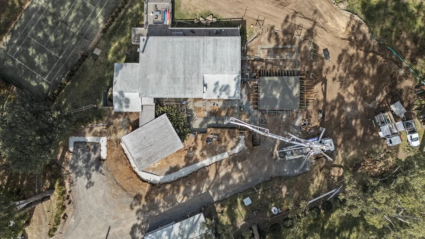 -Stony creek- 
The team has been hard at it, getting out of the ground is always difficult. Especially when you’re pulling out rocks the size of small cars. 
Was great to see it all come together on pour day.