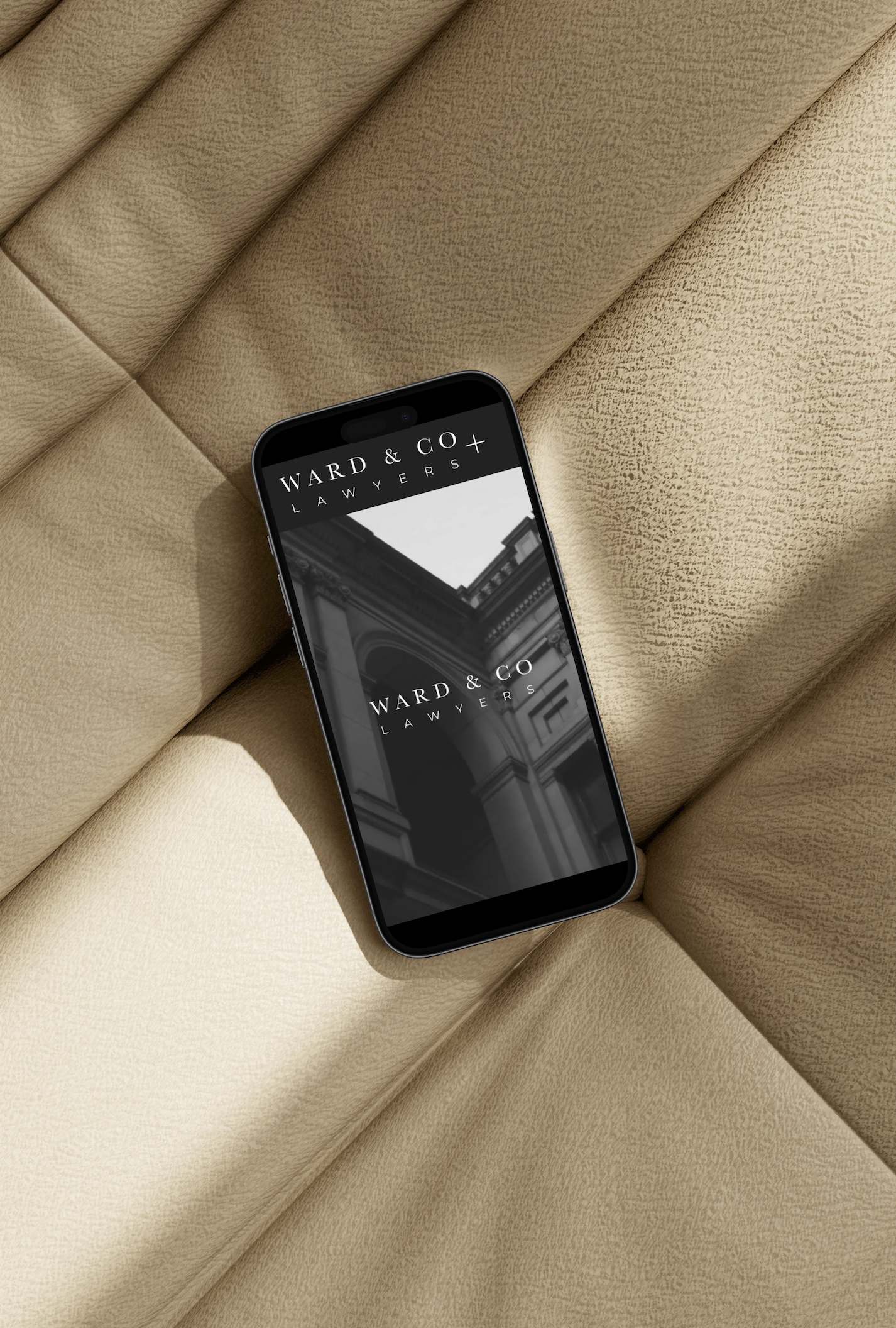 The Studio of Kind - Ward and Co Lawyers Mock up iphone.png