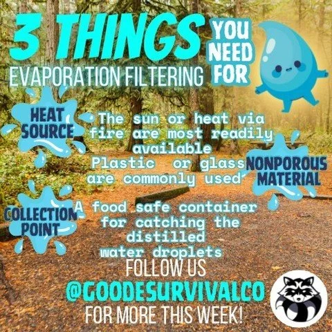 Follow us while we cover filtering water with evaporation! Great to use for a drinking source in an emergency, while camping or hiking, and/or a really fun experiment to do at home with the kids! 
&bull;
&bull;
&bull;
&bull;
&bull;
#campingvibes #for