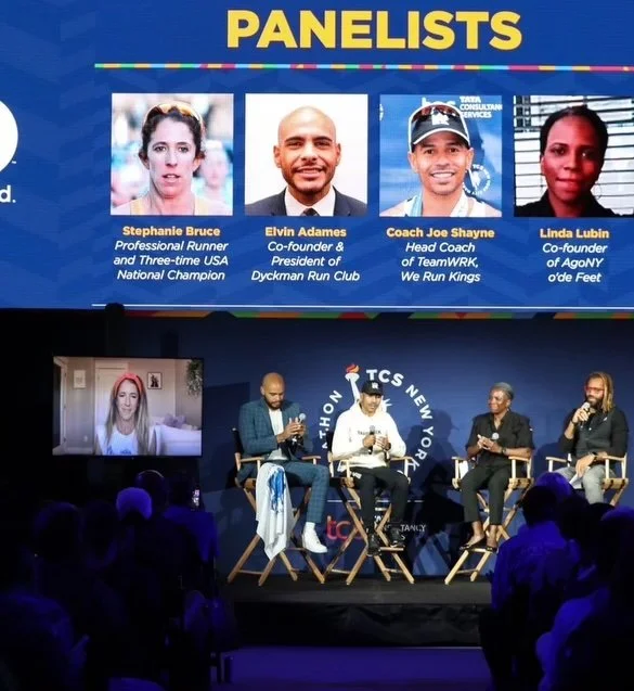 Moderating a Panel at the NYC Marathon