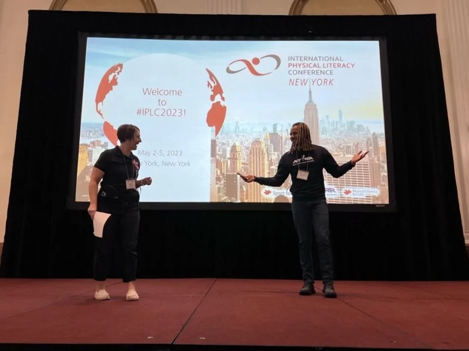 Emceeing a Conference for the International Physical Literacy Conference in NYC
