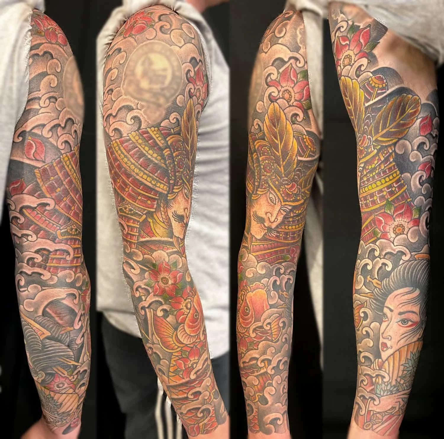 Colorful Japanese Tattoo Sleeve