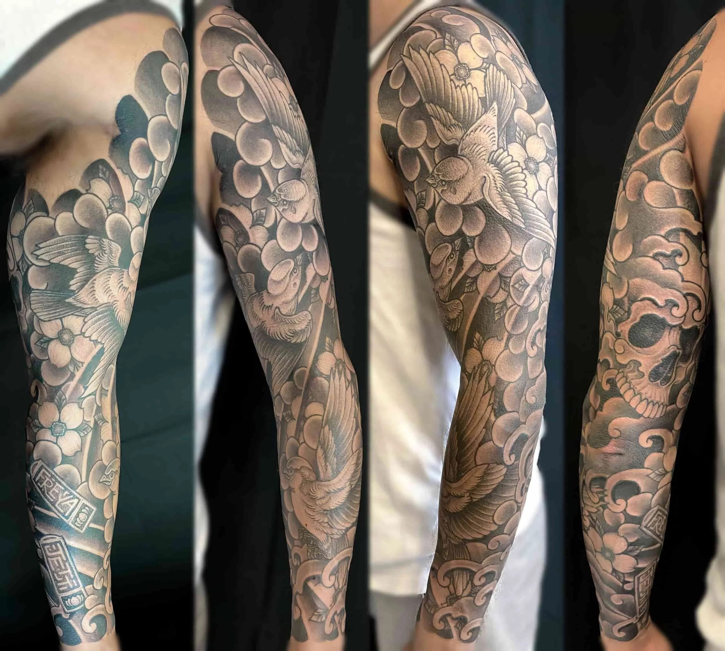 Birds - Japanese Tattoo Sleeve