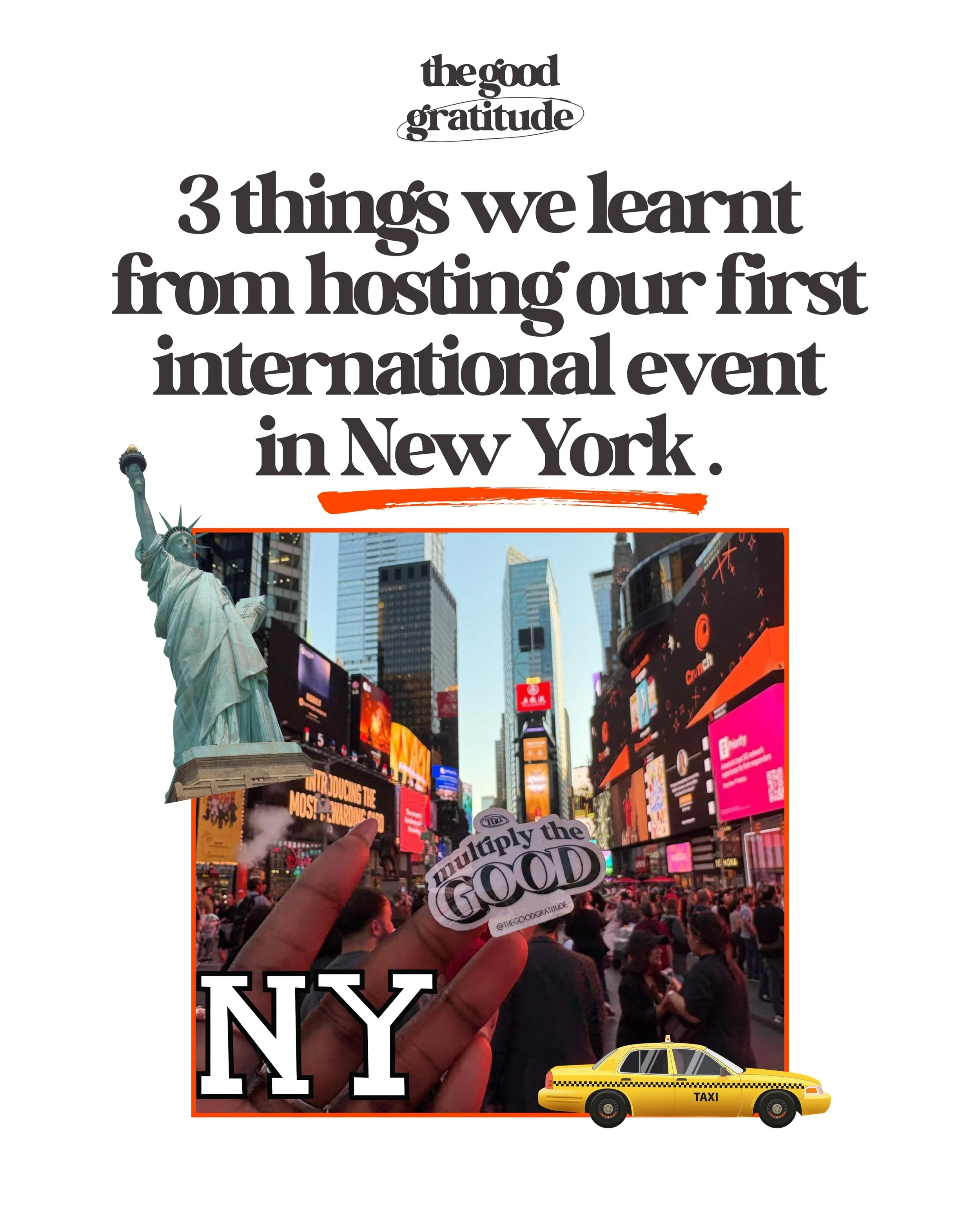 and that&rsquo;s heavy on the &ldquo;first&rdquo; because we know there will be more 📝⭐️🗽🚕

#thegoodgratitude #journaling #events #explore #community