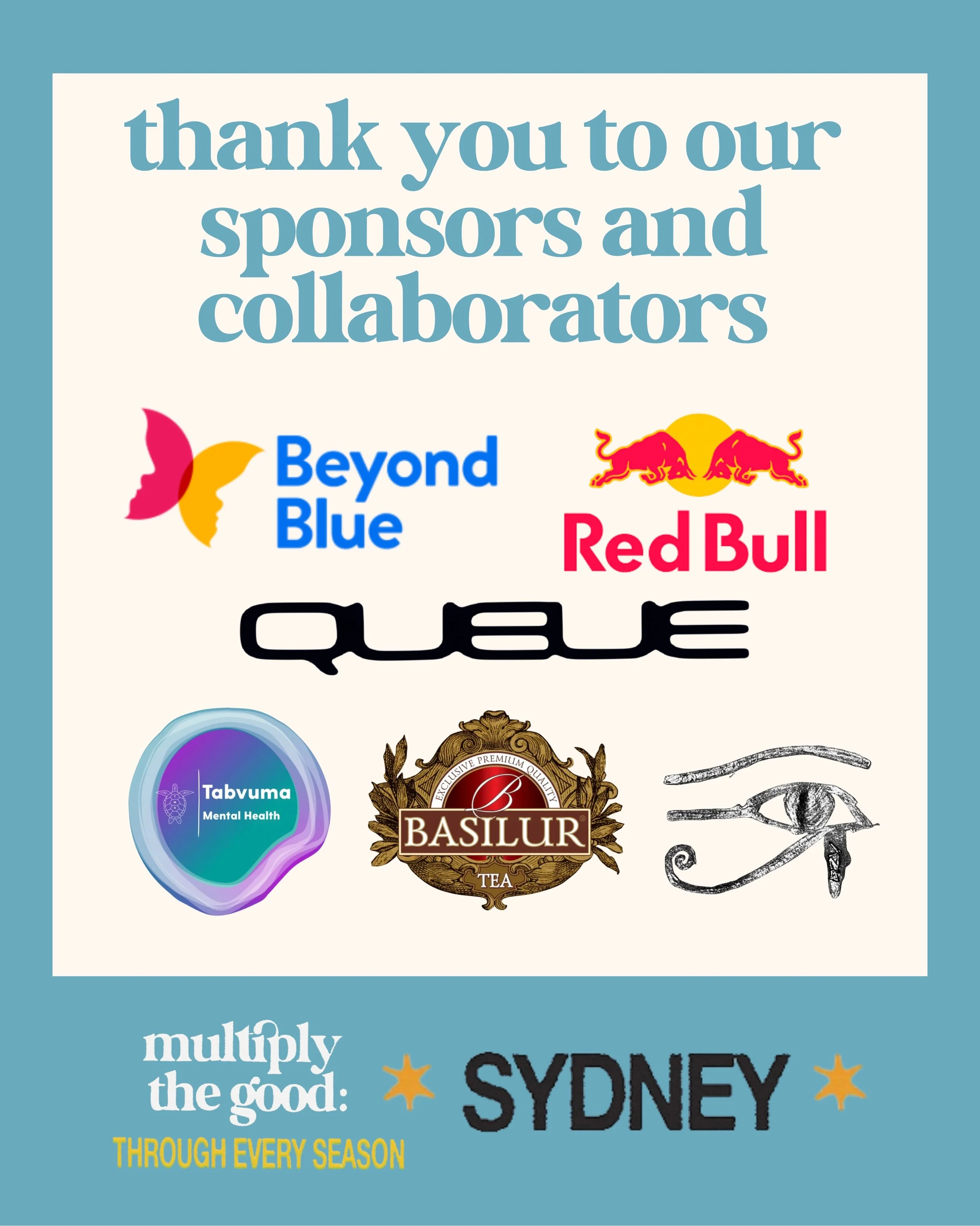 MASSIVE thank you to our sponsors and collaborators for helping us multiply the good this year!!! You helped make our event what it was 🪩🪅⭐️🫂🤍