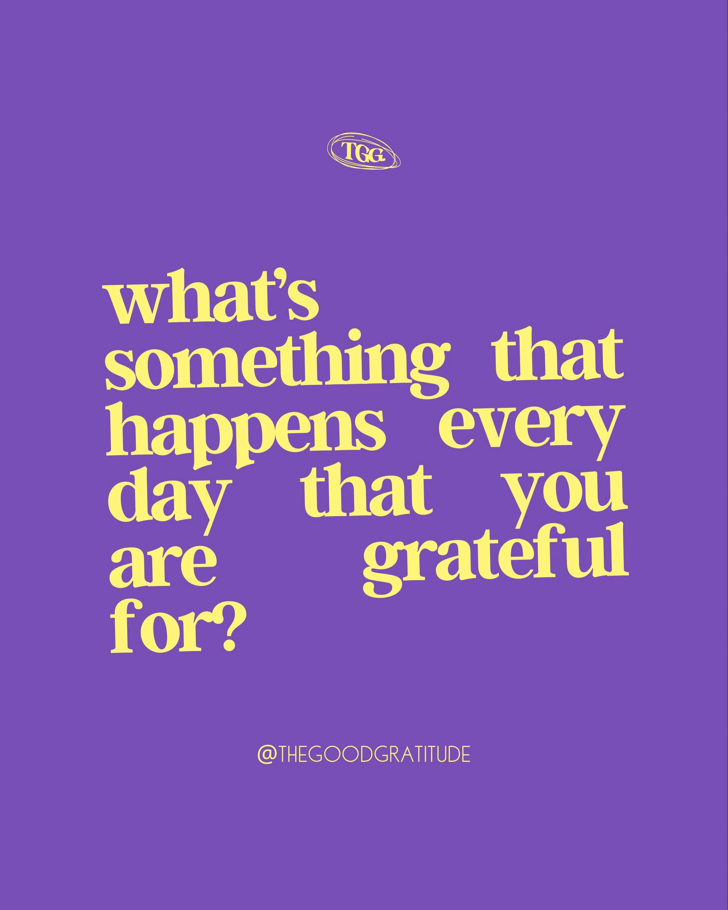 some of the things we&rsquo;re most grateful for happen so often, we forget to be grateful for them. 🤍

the morning sunlight, a familiar voice, a meal on the table, or a safe journey home.

what&rsquo;s one everyday thing you&rsquo;re grateful for t