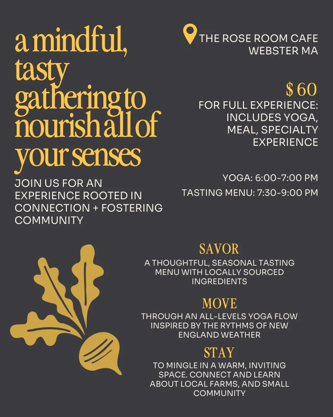 Come As You Are - Yoga Supper Club with Jane Toner