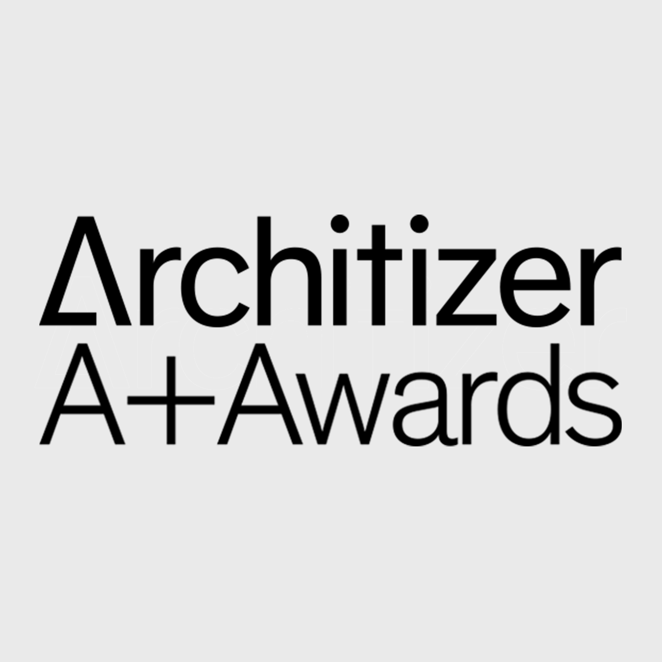 Architizer logo. Architizer is the world's largest online community and resource for architecture and design professionals. The A+ Awards are the largest global architecture awards program.