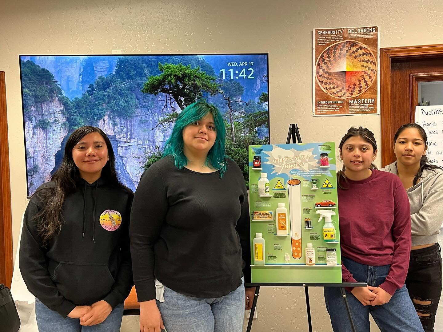 Cool Crew had another collaborative session with Sonia from Red Medicine where she educated the youth about Earth Day as well as the harms of cigarette butts and E-cigarettes are to the environment