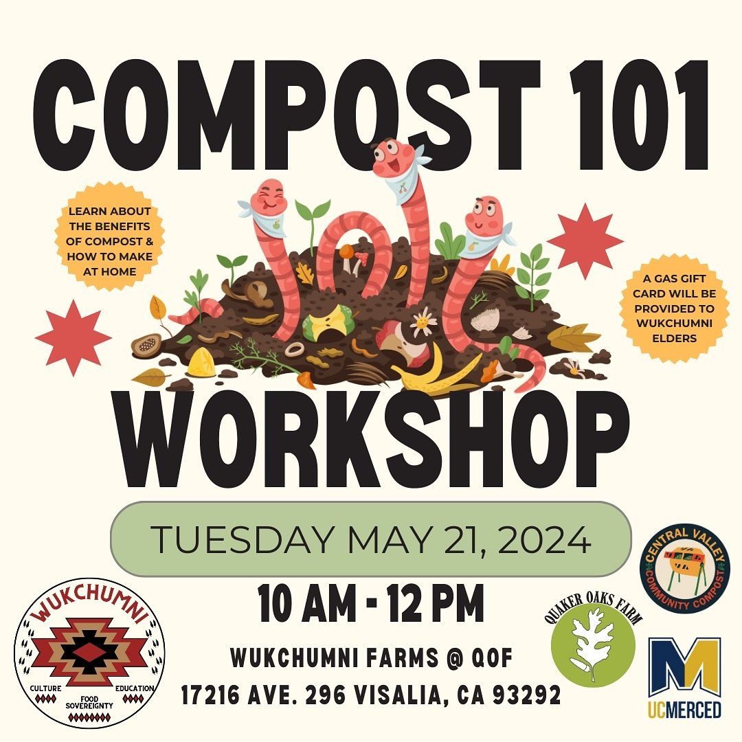 ♻️ Compost 101 workshop ‼️
Tuesday, May 21st, 10 AM to 12 PM! Learn what compost is, the many benefits of composting, and how composting can help build the microbiology in our soil that will help our plants thrive 🪱 This will be an interactive and f
