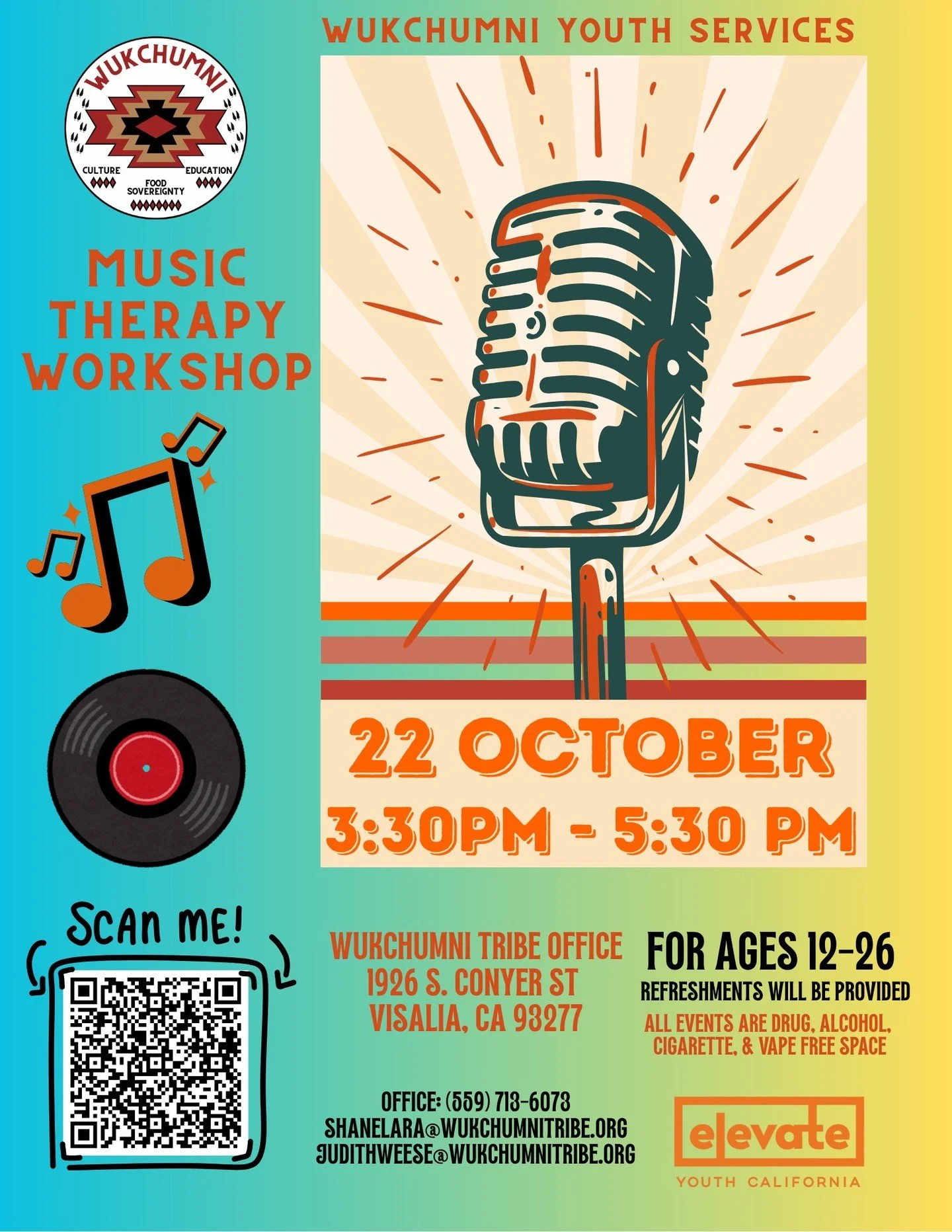 Hello everyone! We are excited to announce our next EYC session that will be on Wednesday of next week. If interested feel free to use the QR code on the flyer to pre-register. We look forward to you joining us. 😊
#elevateyouthcalifornia #eyc #yout