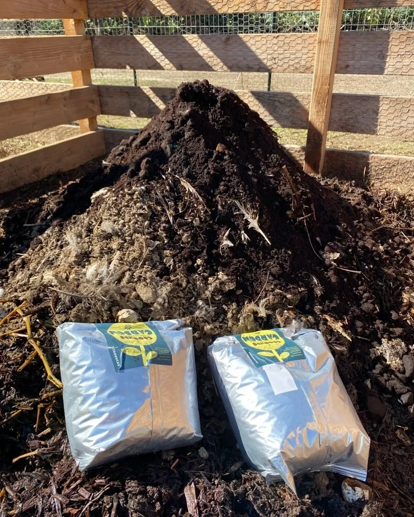Stirring things up 🪏🚜
Today we added lots of coffee ground to our compost piles! Over the past week we&rsquo;ve added lots of tomato clippings and chicken bedding that is straw and chicken poop 🐓💩 to our piles to build nutrient rich soil that wil