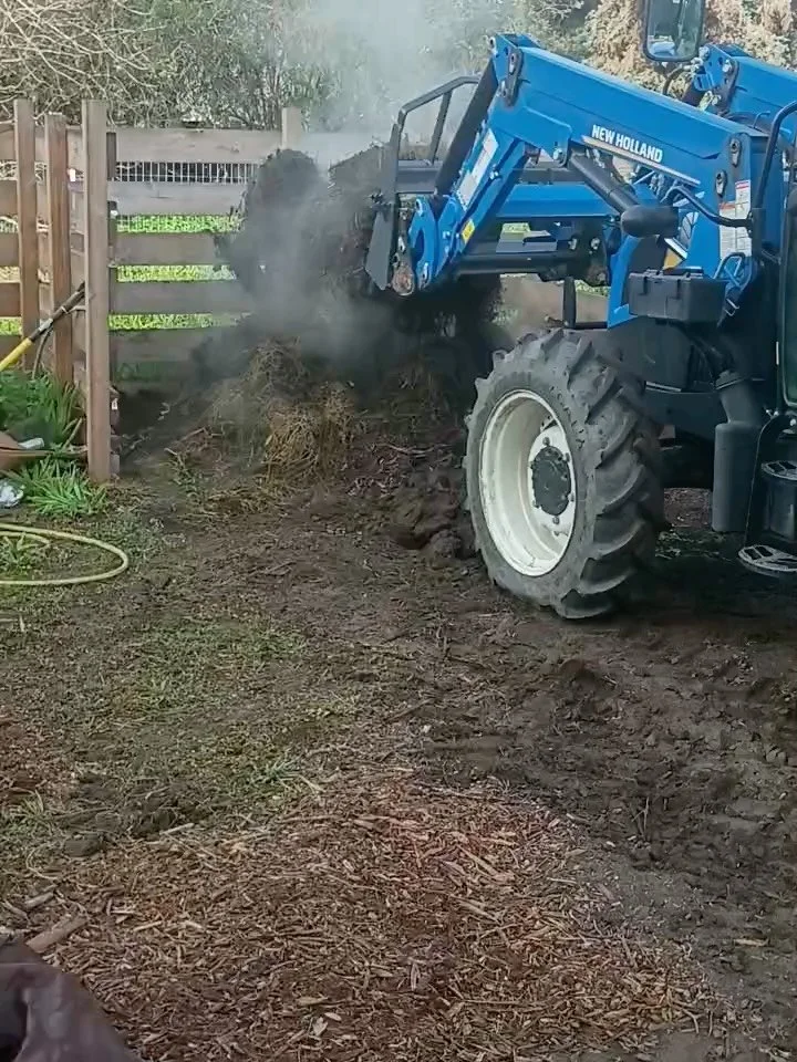 It&rsquo;s been so cold outside but our compost pile remains hot! Our Compost Coordinator is enjoying it&rsquo;s passive heat today 😊🔥