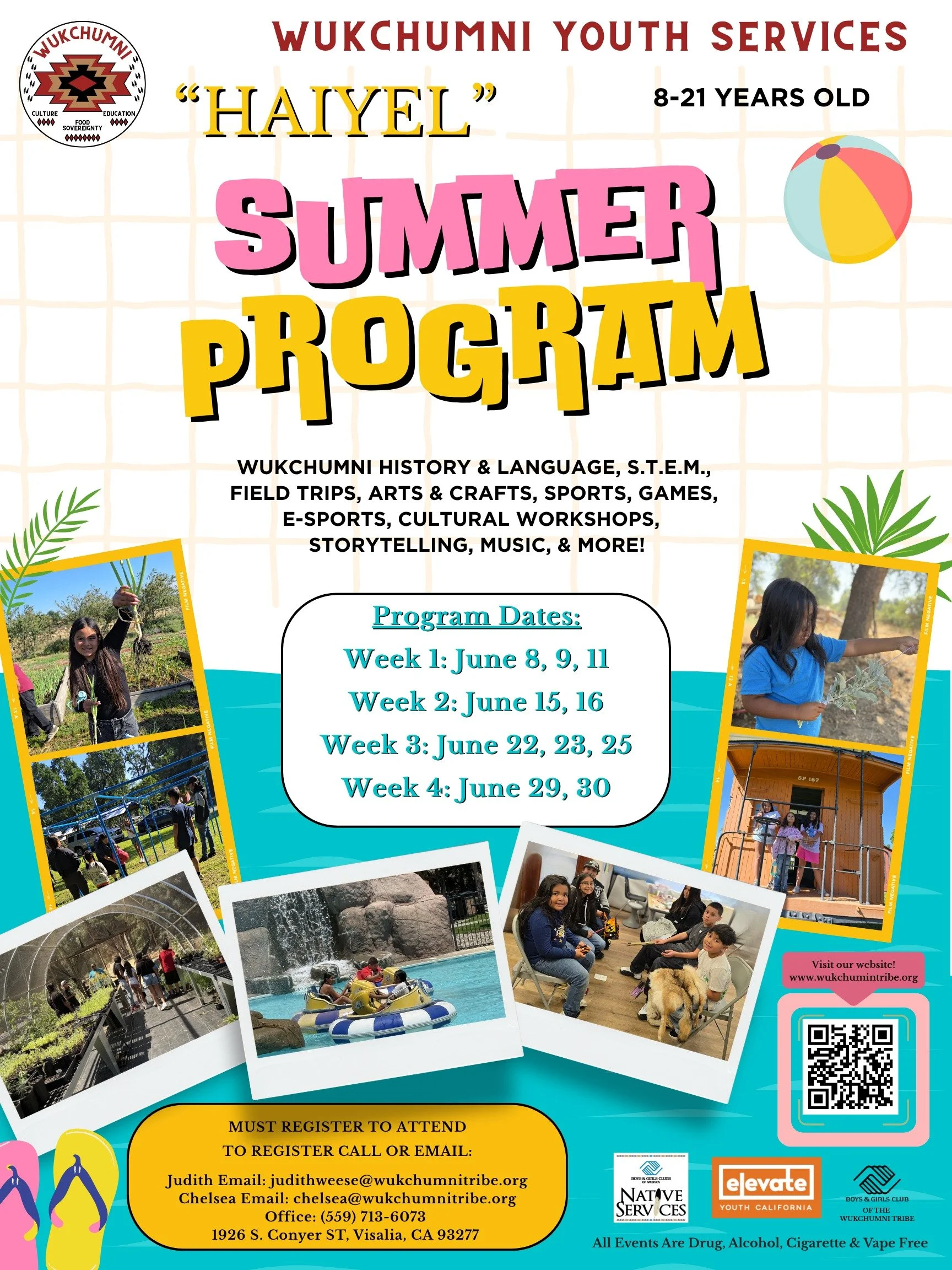 We are excited to announce that we still have a few spaces available for our Haiyel Summer Program this June! 

This program will provide youth with a safe, supportive, and culturally grounded environment where they can build self confidence, develop