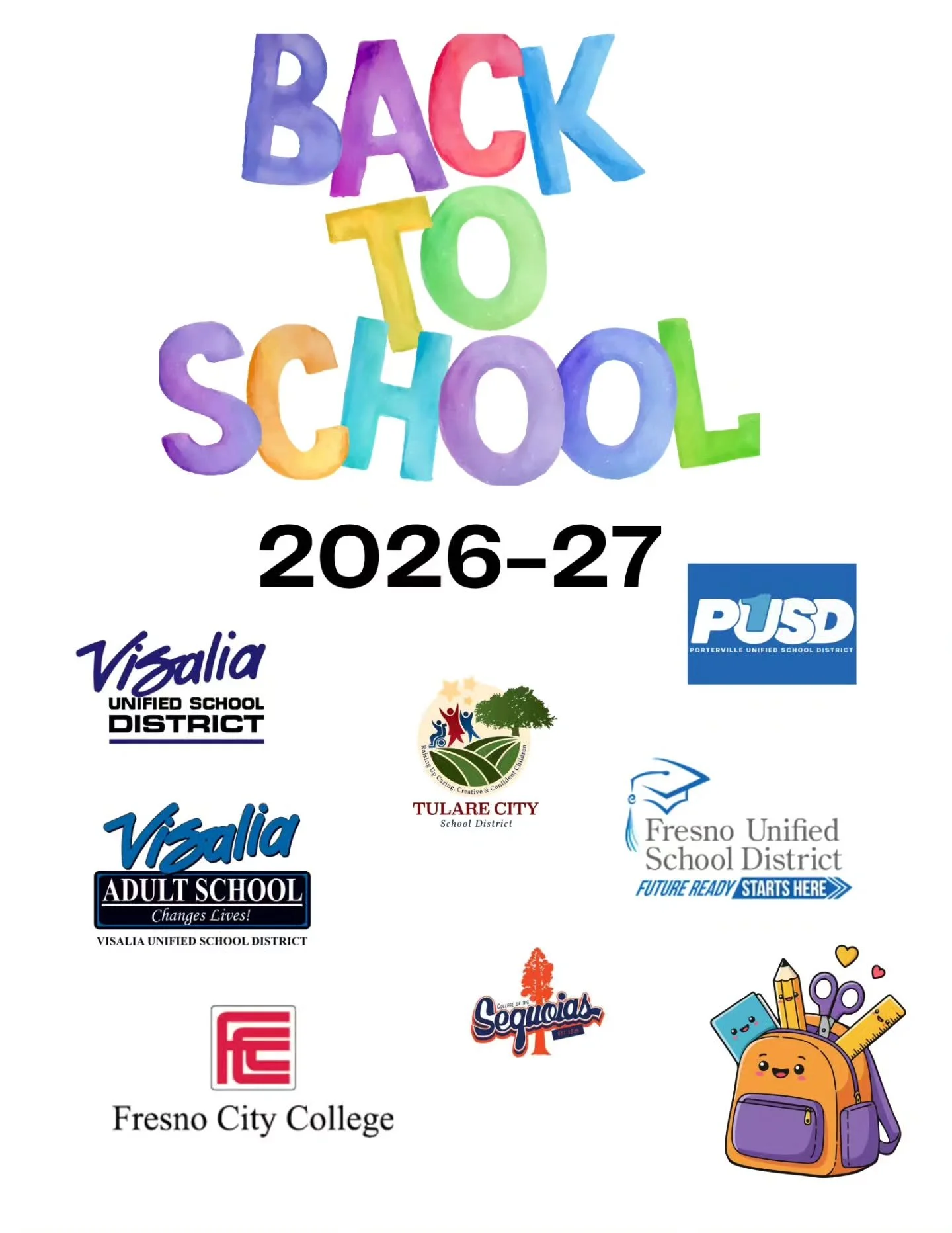 BACK to SCHOOL they go!!

The 2026-2027 school year has begun. Wukchumni Youth Services is sending good vibes to all our youth and their parents. We are wishing everyone a successful school year!

We can not wait to hear all the first day of school s