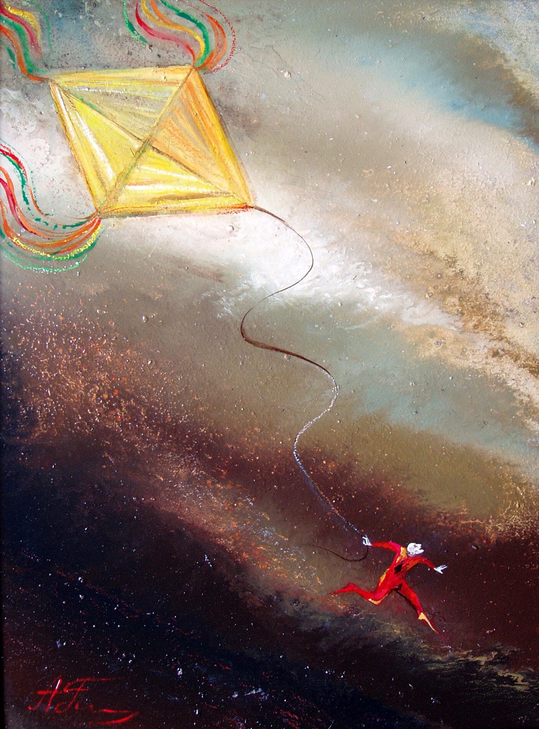 Pursued, 2000
Oil on board
24 x 18