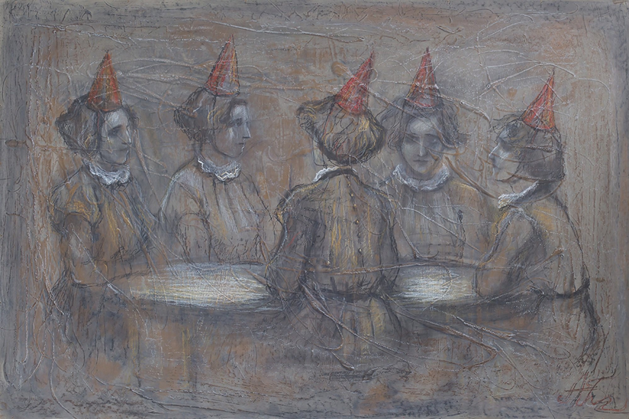 Grandmother, 2019
Mixed media on board
36 X 48