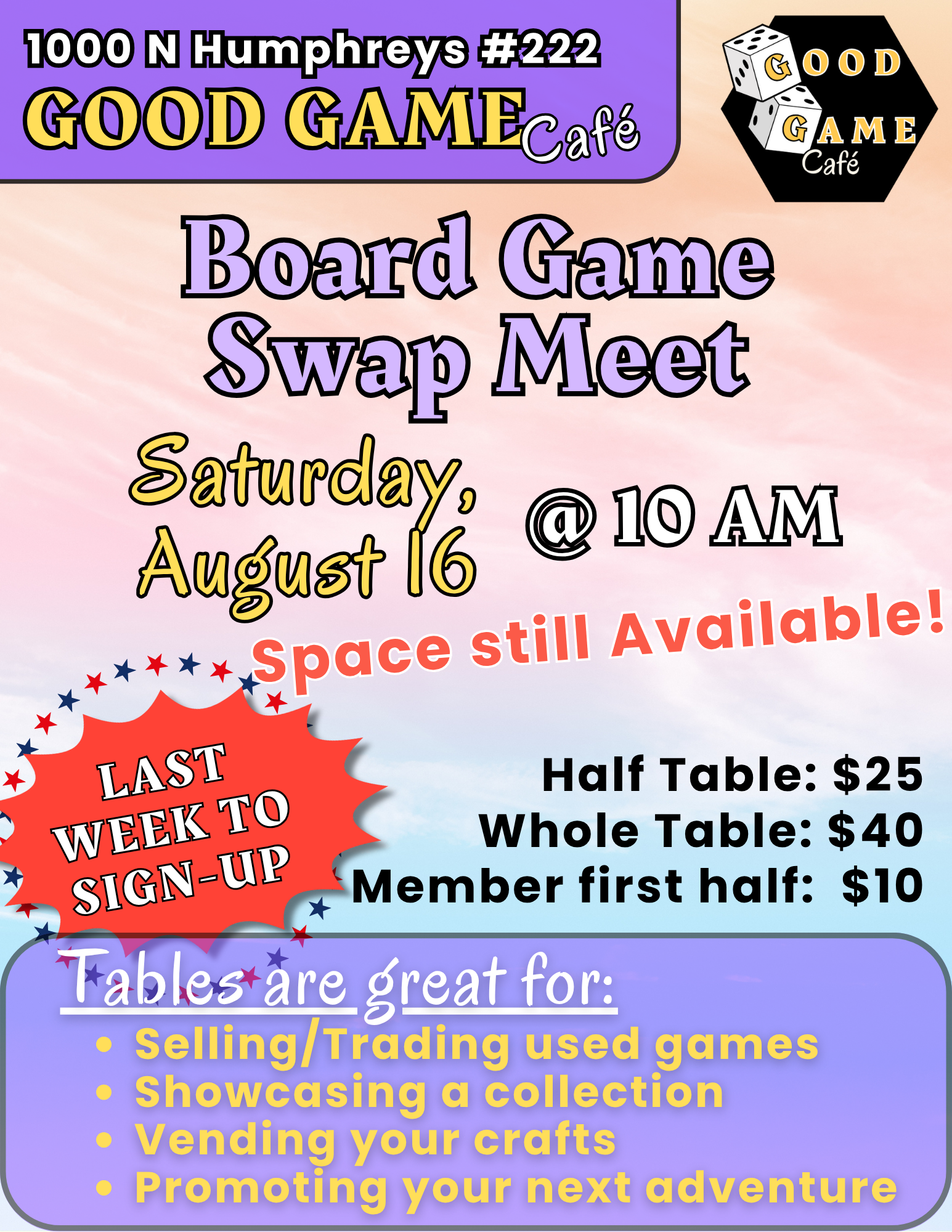 GAME SWAP!